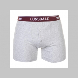 Lonsdale " Boxerky " šedobordové, 95%bavlna, 5%elastan 